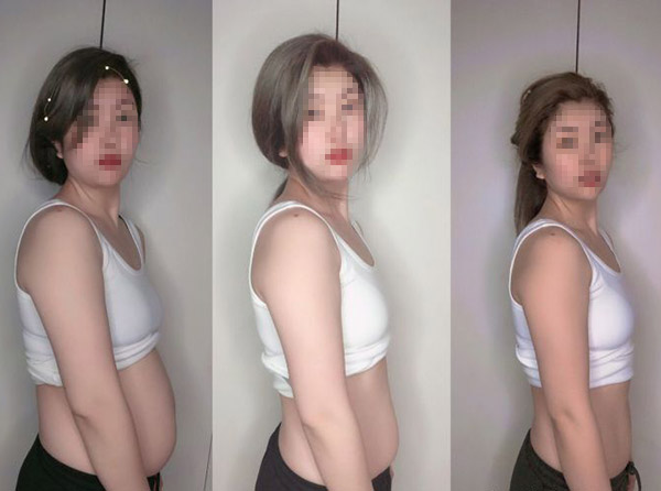 1个月减小肚子效果